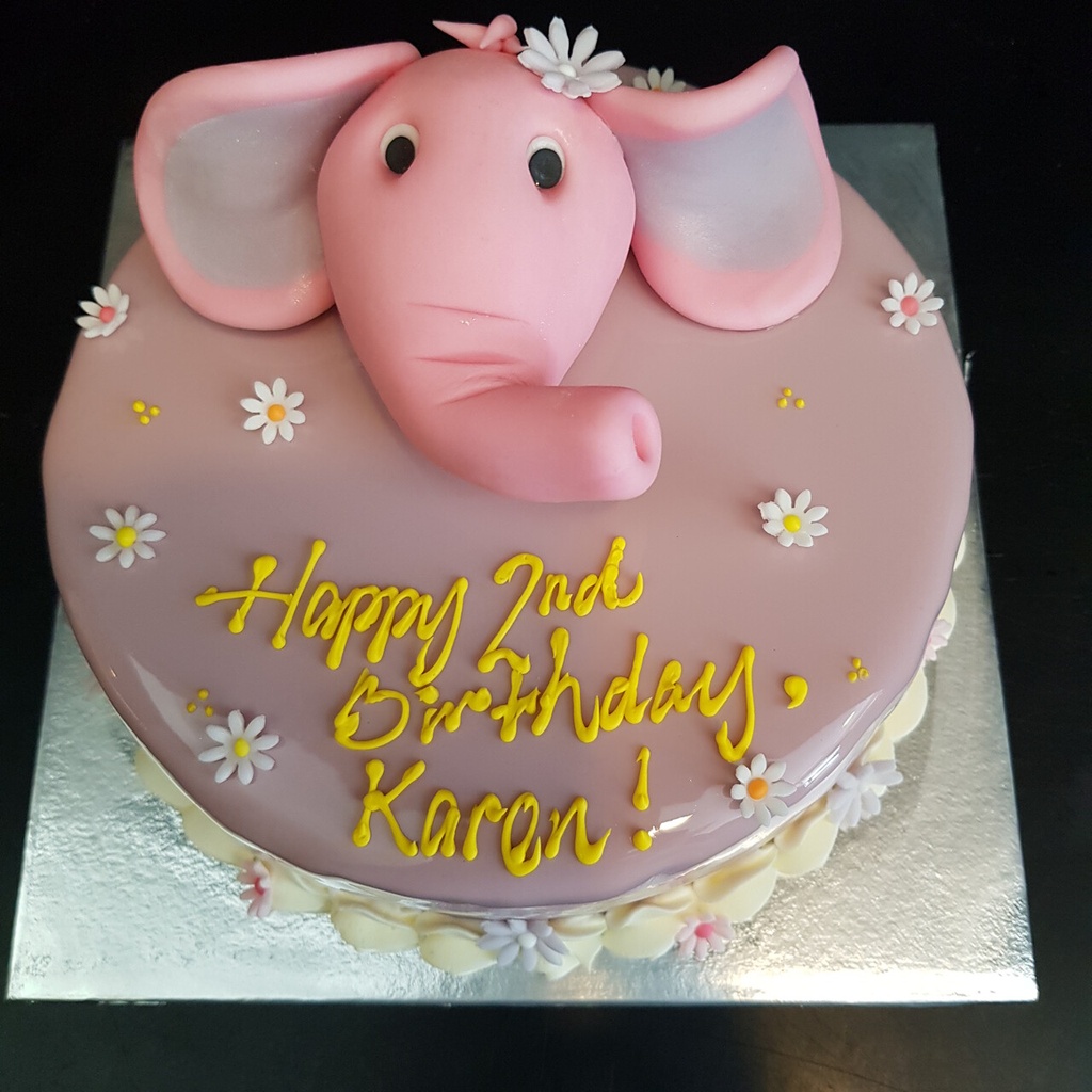 Pink Elephant Cake