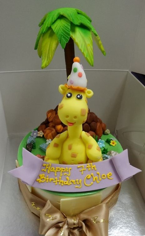 Gleeful Giraffe Cake