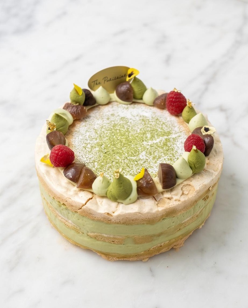 Matcha Chestnut Meringue