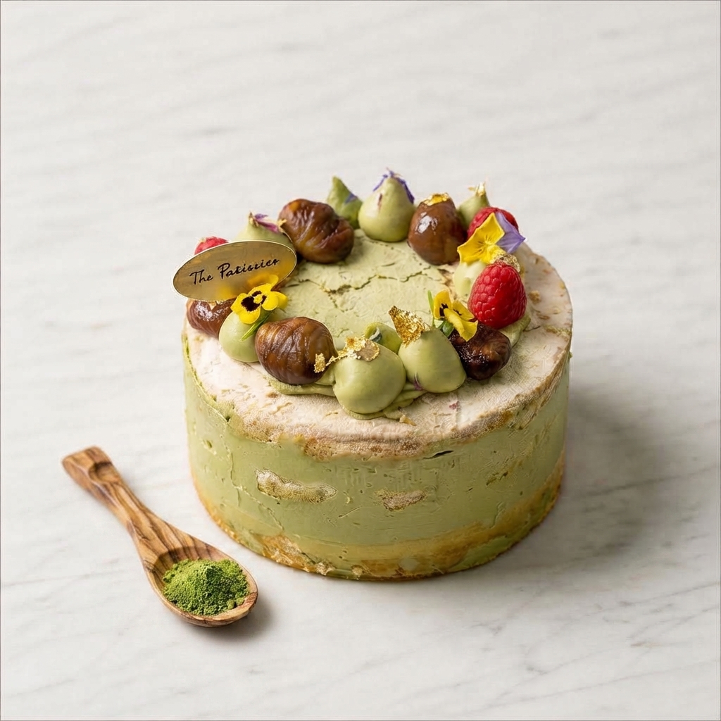 Matcha Chestnut Meringue