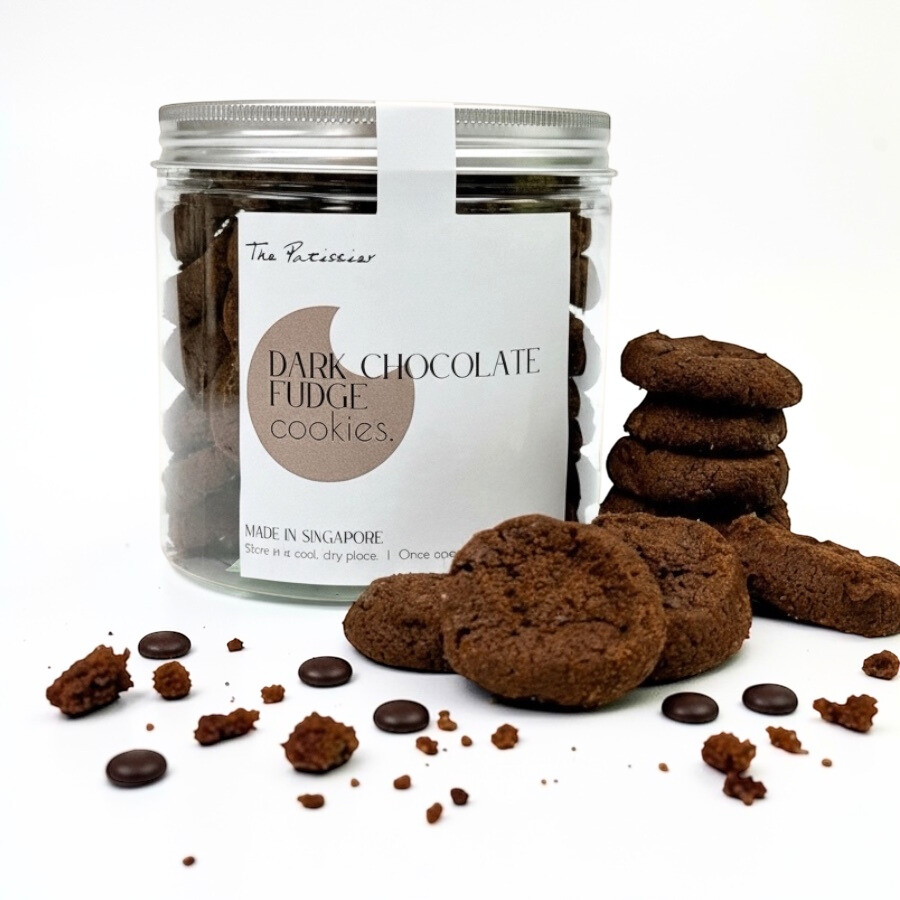 Dark Chocolate Fudge Cookies