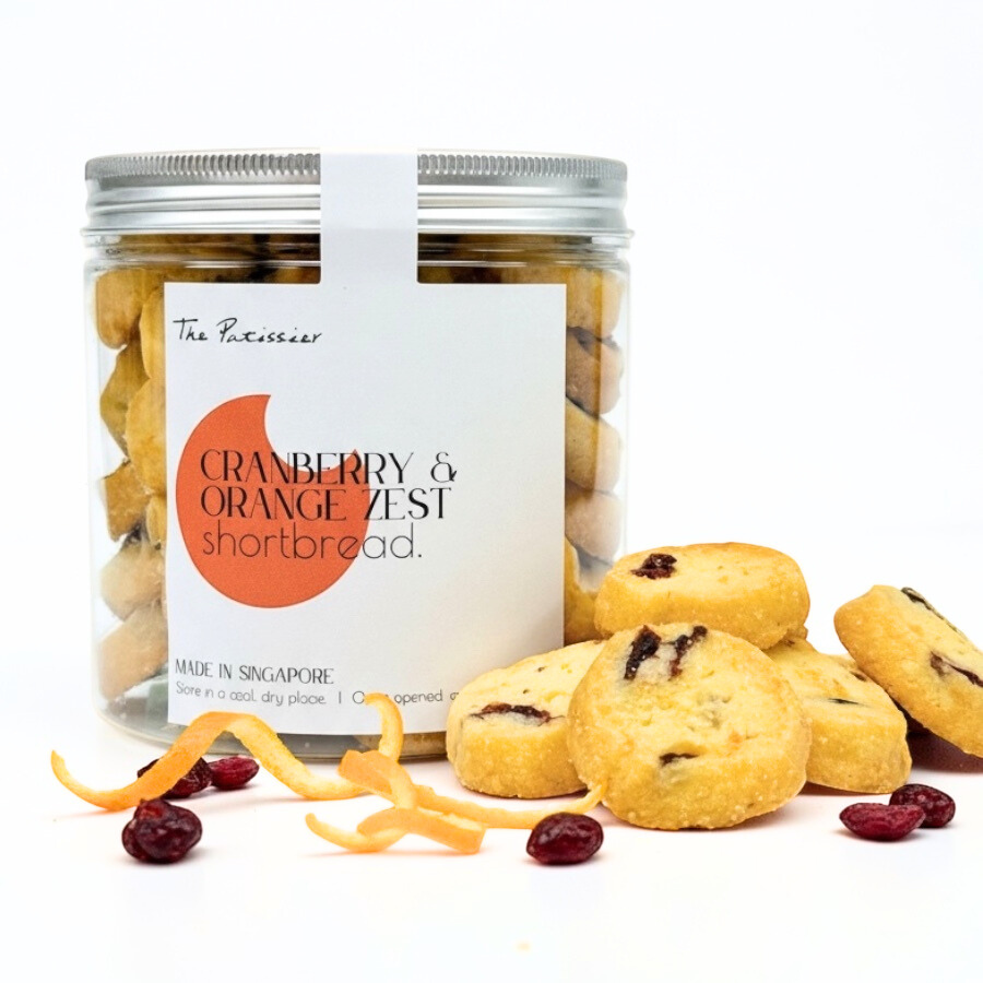 Cranberry & Orange Zest Shortbread