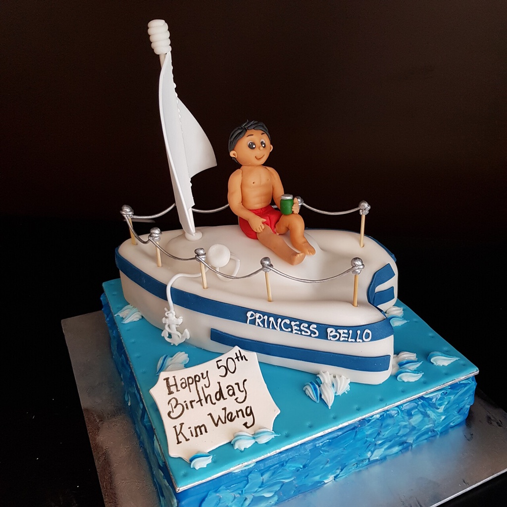 Nautical Hunk Cake