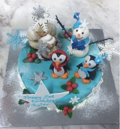 Winter Folly Penguin Cake