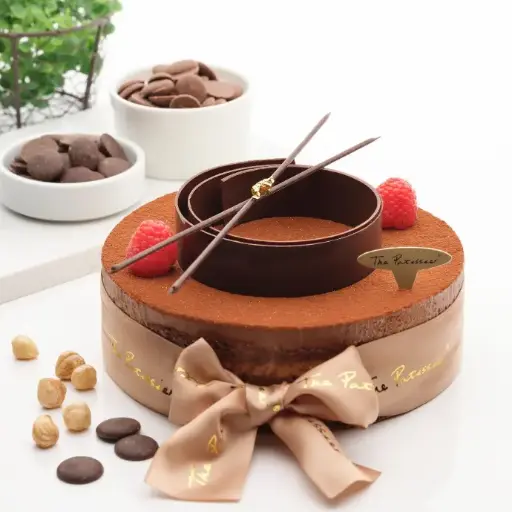 Double Chocolate Pralines Cake